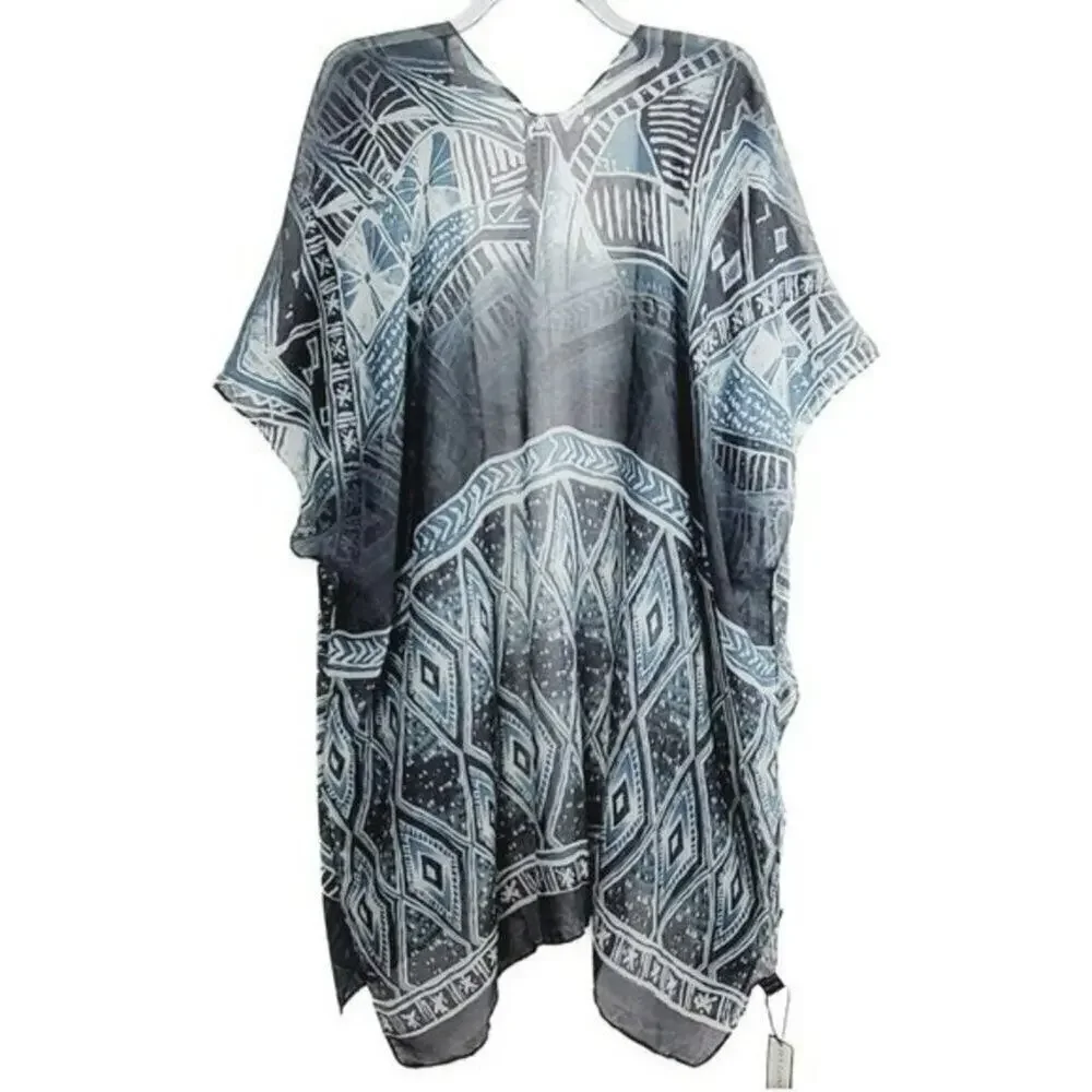 New IVY London NYC Kimono Topper Wrap Cover Up